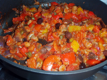 caponata per calzoni