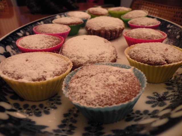 Mini muffin cocco, cioccolato e arancia