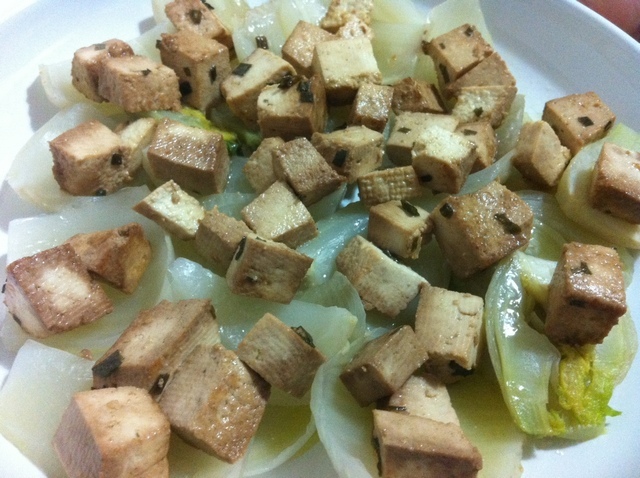 tofu e finocchi