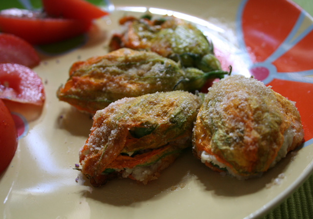 fiori di zucca ripieni