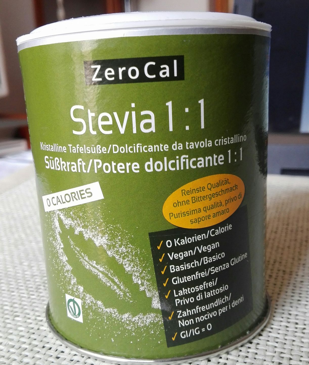 Zero Cal Stevia 1:1 - Veganblog - ricette e prodotti dal mondo vegan