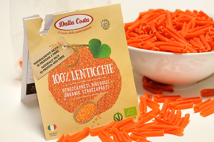 Strozzapreti alle lenticchie Dalla Costa - Veganblog - ricette e prodotti  dal mondo vegan